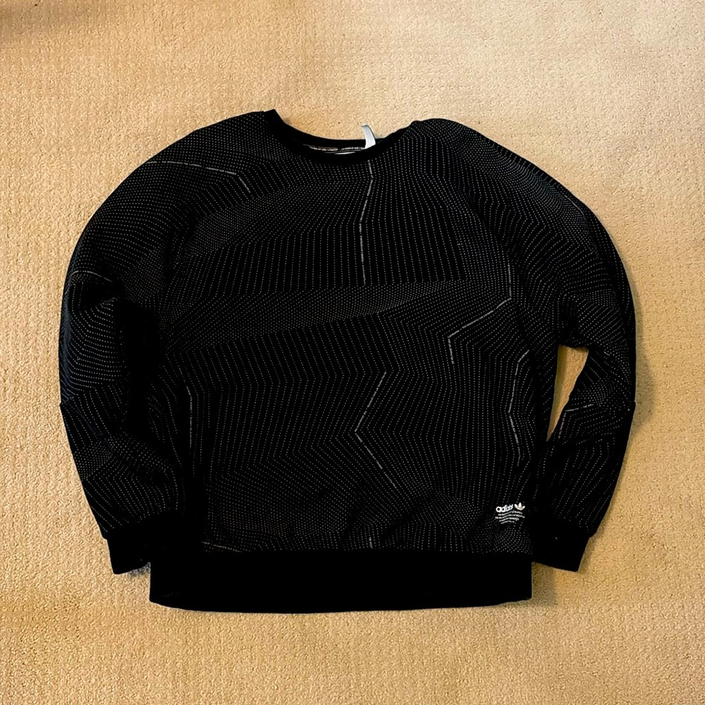 Adidas Crew Neck Black MEN’s LARGE SWEATSHIRT